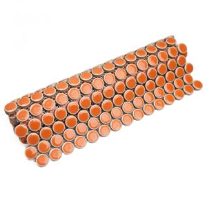 Simple Rimmed Penny Rounds Tangerine