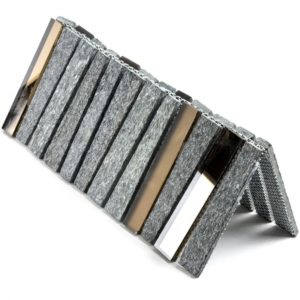 Vision Trapezoid Black Quartz With Bronze Mirror