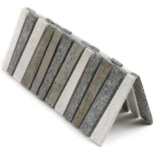 Vision Trapezoid Black, White & Multicolored Quartz