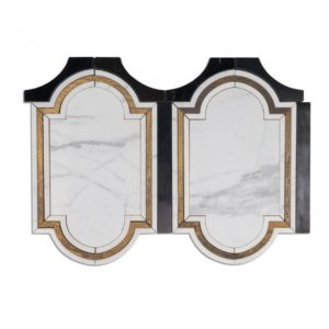Ornato Pisa – Calacatta, Brass  Black Jade