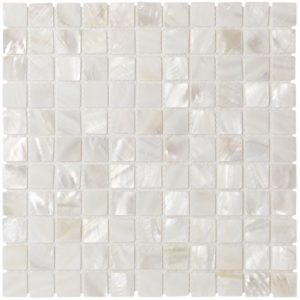 Pearl White Flat 1X1 Squares
