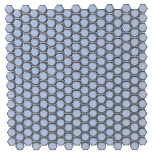 Simple Rimmed Hexagon Azure