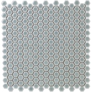 Simple Rimmed Hexagon Mist Gray