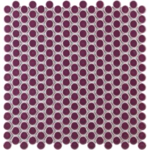 Simple Rimmed Penny Rounds Plum