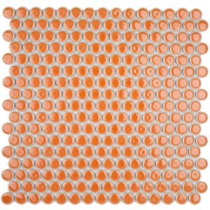 Simple Rimmed Penny Rounds Tangerine