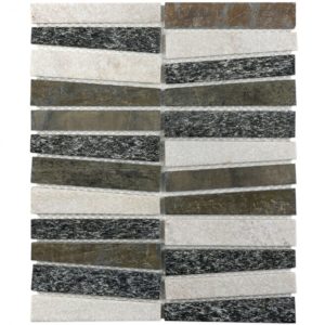 Vision Trapezoid Black, White & Multicolored Quartz