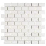 White Thassos 1X2 Brick