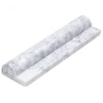 Stone Brushed Chair Rail 2X8 White Carrara