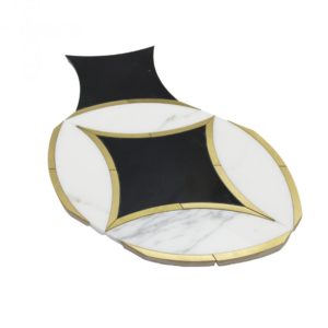 Kaleidoscope Oblique- Calacatta, Nero Marquina