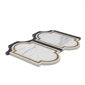 Ornato Pisa – Calacatta, Brass  Black Jade