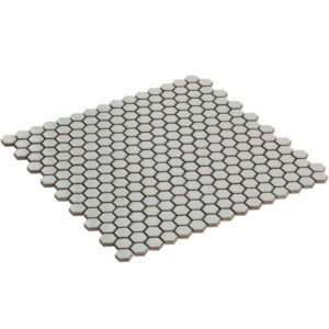 Simple Hexagon Solid Polished White