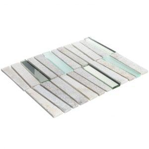 Vision Trapezoid White Quartz With Mirror