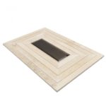 Tonya Comer Boulevard Travertine 16 X 24 With Bronze Mirror Insert