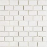 White Thassos 1X2 Brick