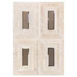 Tonya Comer Boulevard Travertine 16 X 24 With Bronze Mirror Insert
