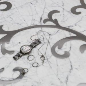 Inlay White Carrara Stainless Steel Inlay 24X24