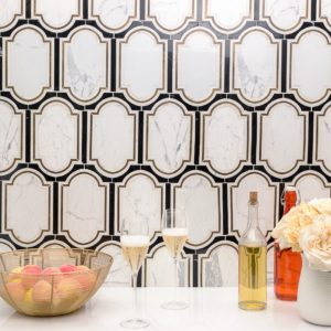 Ornato Pisa – Calacatta, Brass  Black Jade
