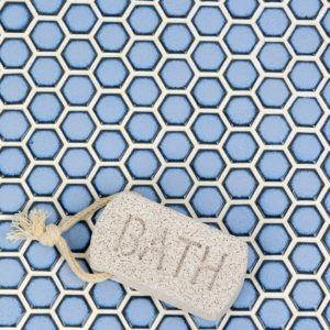 Simple Rimmed Hexagon Azure