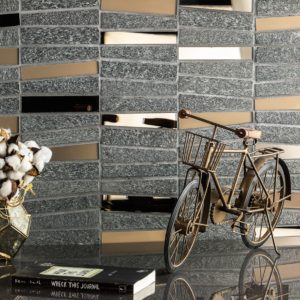 Vision Trapezoid Black Quartz With Bronze Mirror