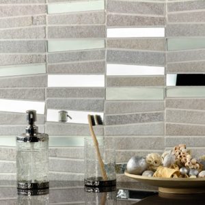 Vision Trapezoid White Quartz With Mirror