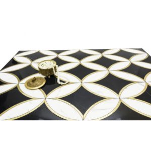 Kaleidoscope Oblique- Calacatta, Nero Marquina