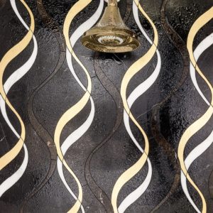 Mj Careen – Nero Marquina, Saint Laurent, Brass Asian Statuary