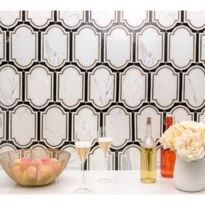 Ornato Pisa – Calacatta, Brass  Black Jade