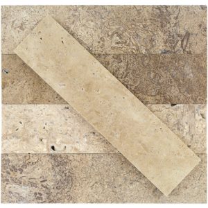 Stone Brushed 2X8 Wild Travertine