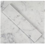 Stone Brushed 2X8 White Carrara