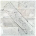 Beveled White Carrara 3X6 Polished