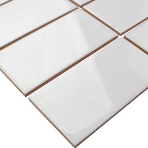 Everyday Beveled 3X6 White Ceramic Tile