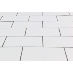Everyday Beveled 3X6 White Ceramic Tile