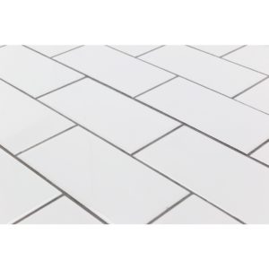 Everyday Beveled 3X6 White Ceramic Tile