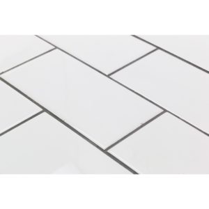 Everyday Beveled 3X6 White Ceramic Tile