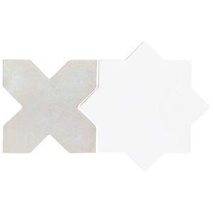 Malta Star White 6 Polished And Cross White 6 Matte