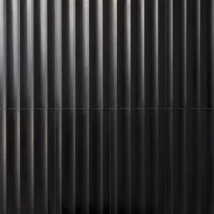 Carver Fluted Black Jade 12X24 Dimensional Honed
