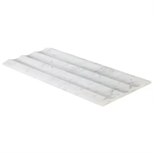 Carver Fluted Carrara 12X24 Dimensional Honed