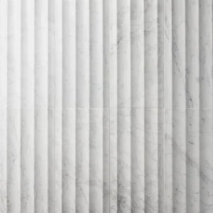 Carver Fluted Carrara 12X24 Dimensional Honed
