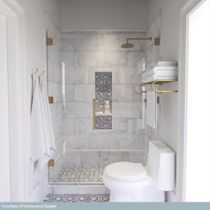 Evo Hex Carrara & Moonstone 4″ Hexagon Marble Polished Mosaic Tile