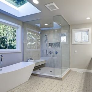 Evo Hex Crema & Thassos 4″ Hexagon Marble Polished Mosaic Tile