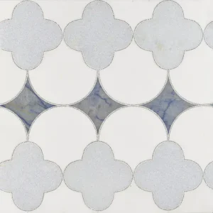 Fiore Azul – Blue Celeste- Macauba- Thassos & Burlington Line