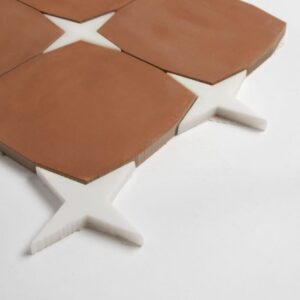 Cotto Rio, Snow White Honed Orienta Marble Mosaic