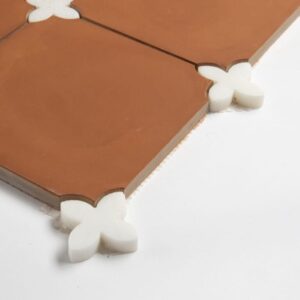 Calacatta Bella, Cotto Rio Honed Loto Marble Mosaic