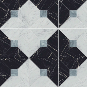 Nero/Bianco/Blue Mosaic